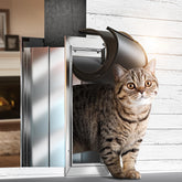 VOSOIR cat door for wall shows an all-aluminum frame for durable daily use.
