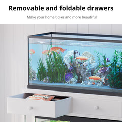 VOWNER double-tank bottom section accommodates a reptile tank.