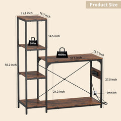 VOWNER double-tank stand supports top and bottom tanks, expanding space.