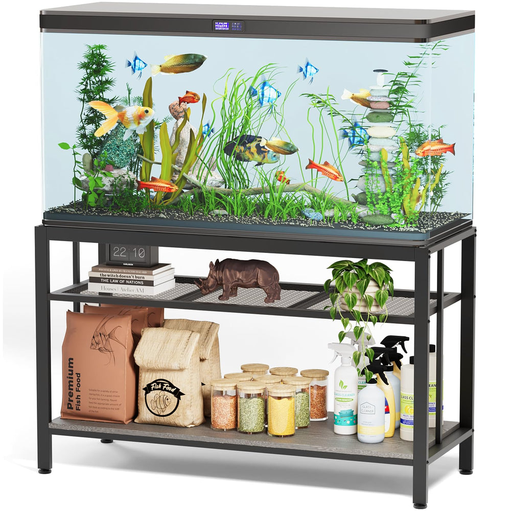 VOWNER fish tank stand front view shows sturdy support for large aquariums.