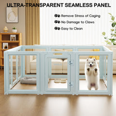 VPNQwQ clear acrylic dog playpen side panel 30-inch height