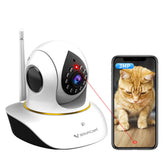 VStarCam pet-camera-laser-toy engages pets for indoor play.