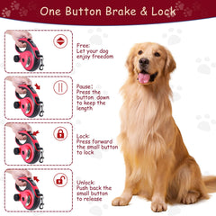 VTOPVMAX one hand brake for quick control while walking