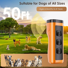 VUL dog bark deterrent device side angle shows portable safe design