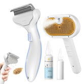 VVWVVW undercoat brush for dogs shows shedding control and grooming ease