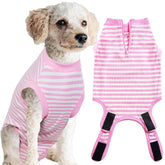 Wabdhaly Recovery Suit zipper closeup enables quiet dressing for dogs