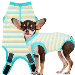 Wabdhaly recovery suit zipper closeup promotes gentle confinement during post-surgery healing.