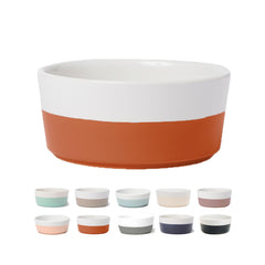 Waggo Dipper bowl terracotta large emphasizes heavyweight build for durable feeding sessions.