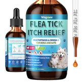 Wagmee drops bottle offers gentle flea defense for pets