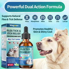 Wagmee drops pour shows easy, mess-free daily dosing