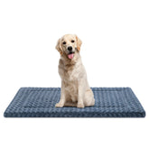 WagWonders dog bed mat gray top view showing spacious comfort for large dogs.