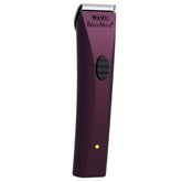 Wahl BravMini+ trimmer purple front view for quiet, precise facial grooming on dogs.