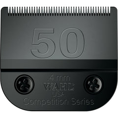 Wahl Professional Animal 50 Ultra Surgical blade close-up showing precision edge for show clipping.