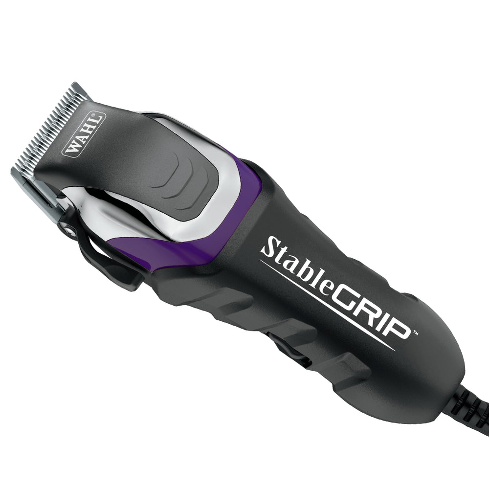 Wahl Pro Animal Stable Grip clipper closeup blade for precise light clipping