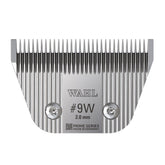 Wahl Pro Animal Wide Prime blade closeup highlights durable high-carbon steel for long life.