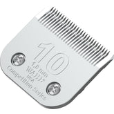Wahl Professional Animal 10 blade close-up showing 1/16-inch cut length for precise trims.