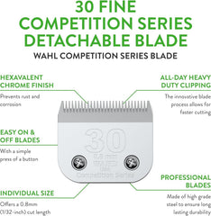 Wahl Professional Animal 30 Fine Blade 0-8mm cut enables ultra-fine trimming.