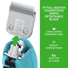 Brand-new Wahl clipper blade after QA screening ready for use.