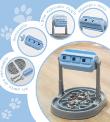 Wahliwahli puzzle toy for dogs with treat dispenser boosts mental engagement during meals.