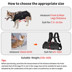 Wakytu dog lift harness in-use on stairs demonstrates secure, controlled transfers