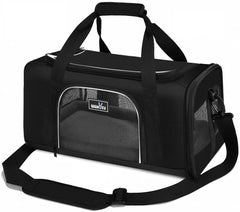 Wakytu under-seat carrier closeup shows sturdy frame for secure travel.