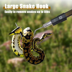 Wamlet snake hook aluminum pole for sturdy, long lasting handling in the field