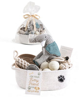 Wanapure puppy gift basket contents for new puppy playtime and bonding