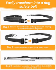 WANFIRE dual-soft handles reduce strain during strong dog pulls.
