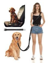 WANFIRE hands-free dog leash worn as crossbody for comfortable daily walks.
