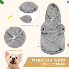 Waoduld sweater pocket detail shows convenient storage for treats