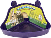 Ware Manufacturing lock-n-litter pan regular front view with secure locking for mess control