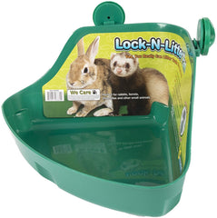 Ware Manufacturing lock-n-litter pan regular side view highlights stain-resistant plastic for easy cleanup