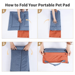 Warfort Dark Grey Dog Mat laid out for outdoor setup, comfortable resting surface.