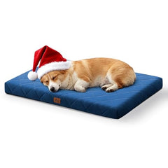 Warmrest orthopedic dog bed with egg-crate foam for joint support.