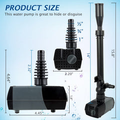 WaterRebirth HSUP700F installation hose setup shows easy fountain deployment.