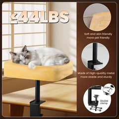 Wavetoka Cat Desk Bed soft winter side for warm cat comfort