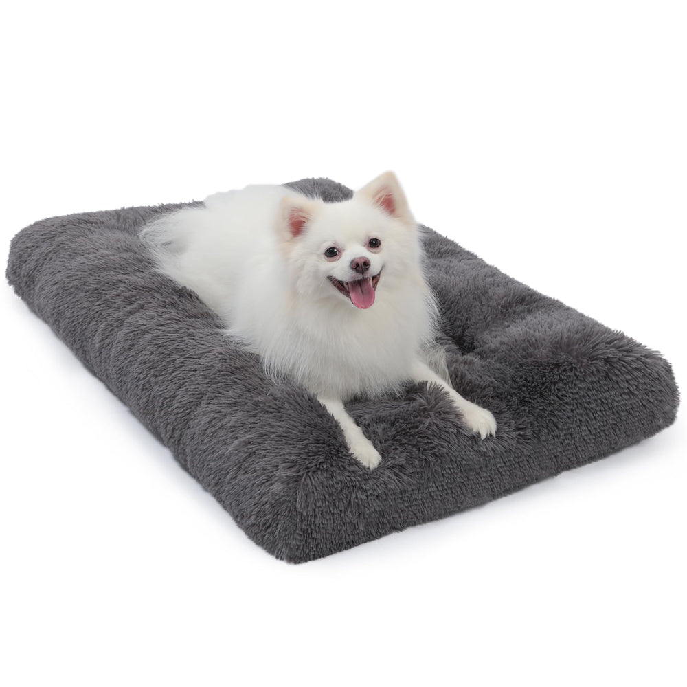 WayImpress small-dog crate pad in crate provides plush comfort for naps