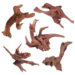 WDEFUN driftwood aquarium decor pieces showcase natural textures to enhance the natural tank habitat.