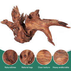 WDEFUN large driftwood pair ideal for bearded dragon enclosures and natural basking décor.