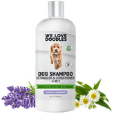 We Love Doodles: botella champú para perros con lavanda, ideal para baño suave