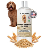 We Love Doodles champú avena para perro - frasco, cuidado suave del pelaje.