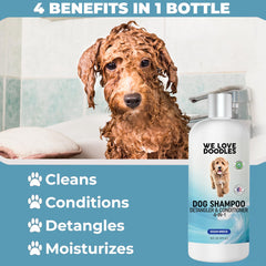 We Love Doodles champú desenredante, facilita cepillado y reduce nudos.