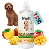 We Love Doodles dog detangler spray bottle for easy detangling.