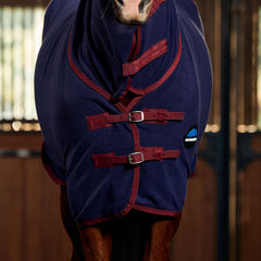 WeatherBeeta anti-static fleece cooler breathable-fabric enables moisture-wicking for a refreshed horse.