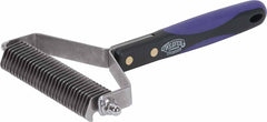 Weaver Leather Livestock Shedding Comb 4-inch head for gentle undercoat grooming.
