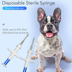 WeeGeeks 1-4x8mm microchip image emphasizes compact, implant-friendly size.