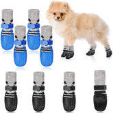 Weewooday dog boots waterproof-bottom protect paws on wet surfaces