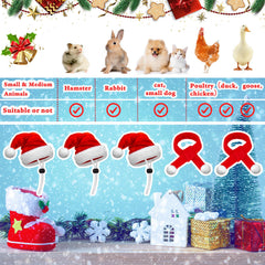 Weewooday pet Santa hat set shown with hats and scarves for coordinated holiday look.