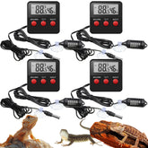 Weewooday reptile thermometer hygrometer probes for accurate terrarium temperature and humidity monitoring