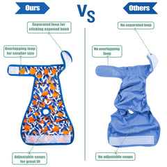 Wegreeco washable dog diapers feature a leak-proof outer layer.